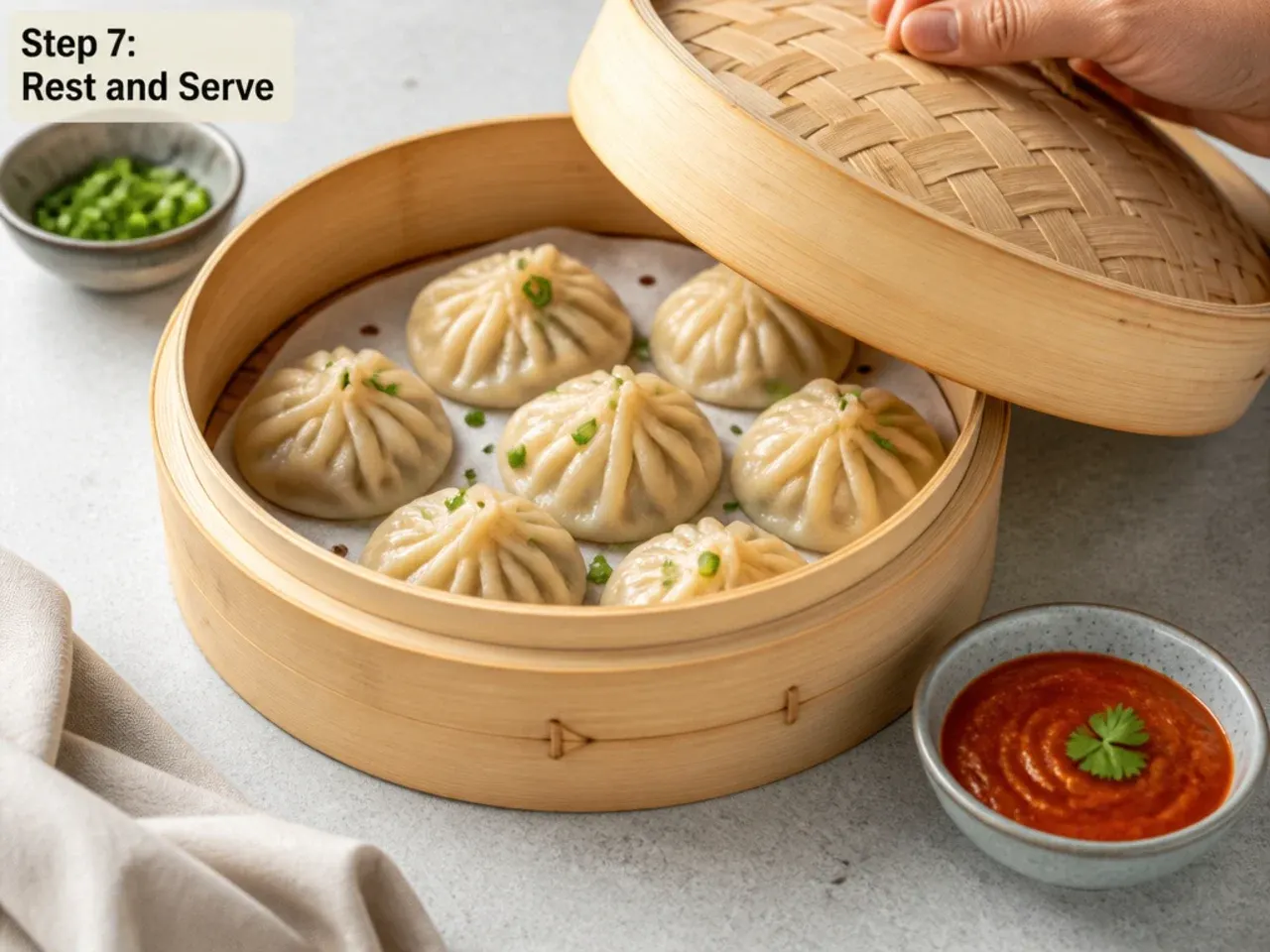 momos filling ideas — step 7: rest and serve