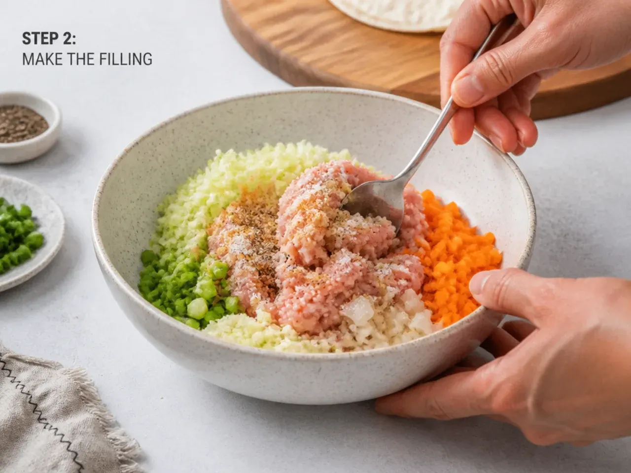 momos recipe easy — step 2: make the filling