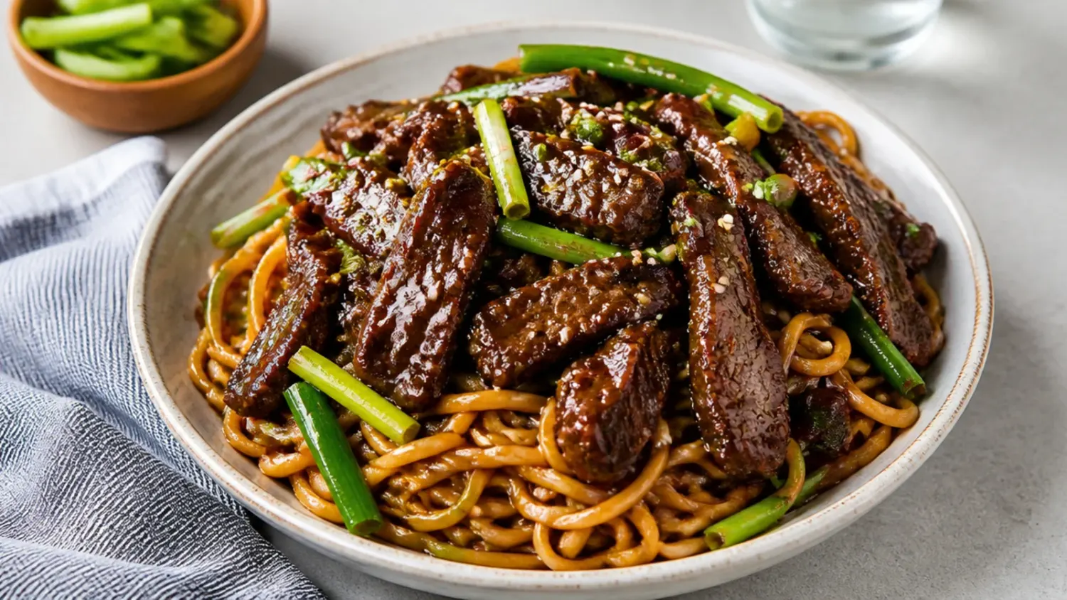 mongolian beef and noodles — 15 Cozy Mongolian Beef and Noodle Recipes