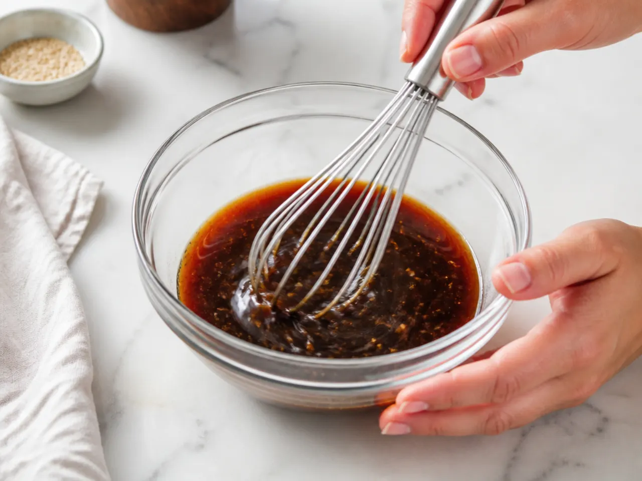 mongolian beef bowl — step 2: mix the sauce