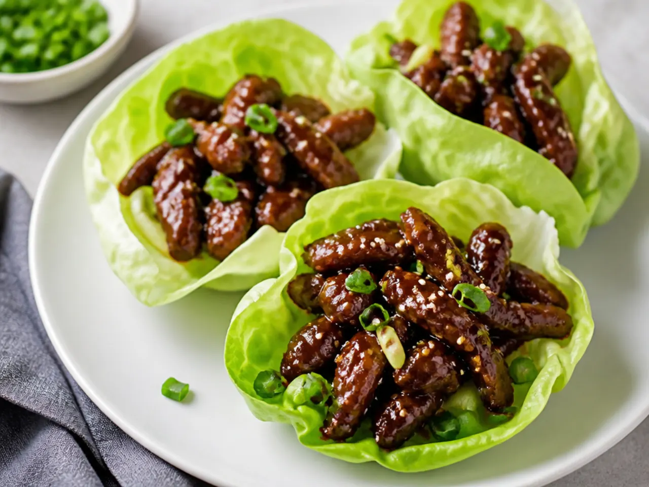 mongolian beef ideas — delicate mongolian beef lettuce wraps