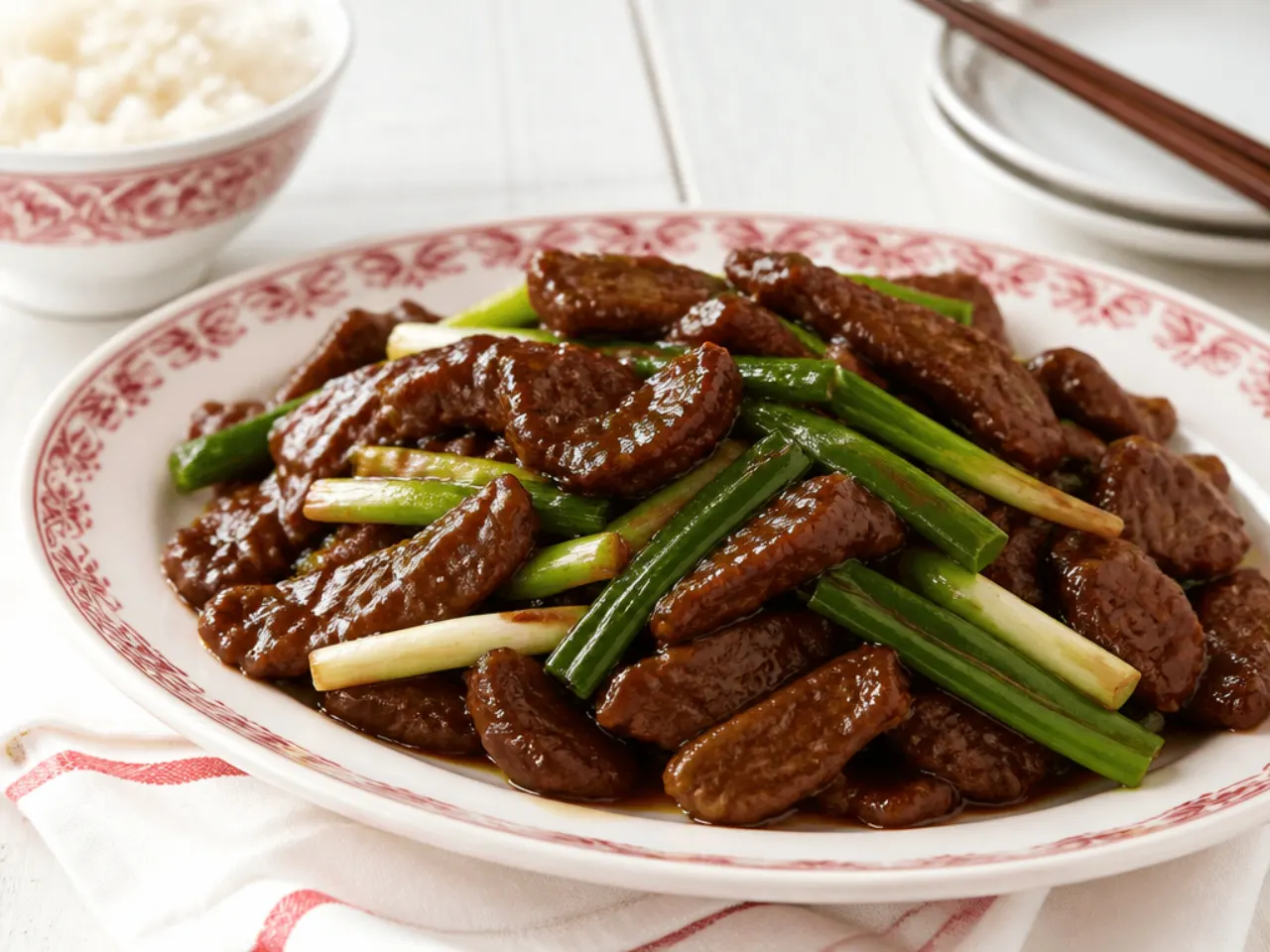 mongolian beef ideas — vintage retro chinese-american chop suey style