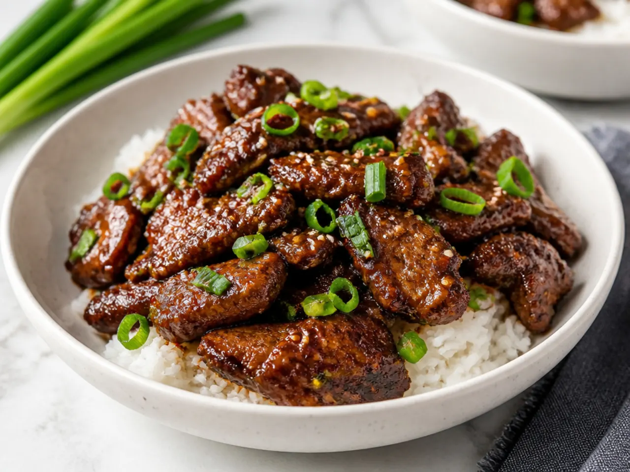 mongolian beef ideas — modern air-fryer crispy mongolian beef