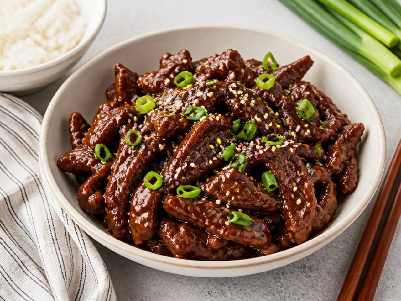 mongolian beef ideas — minimal 5-ingredient weeknight mongolian beef
