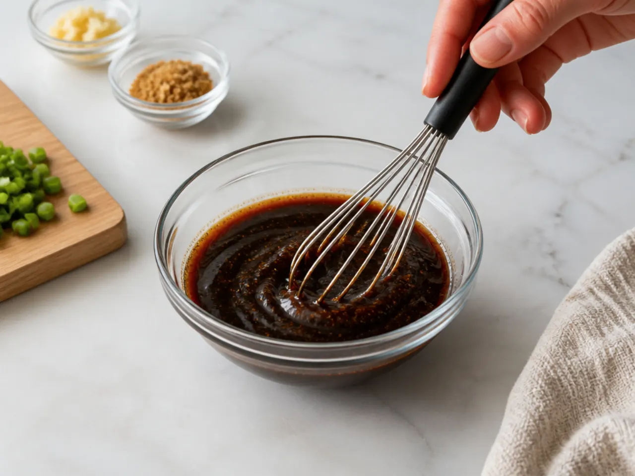 mongolian beef vs takeout — step 2: mix the sauce