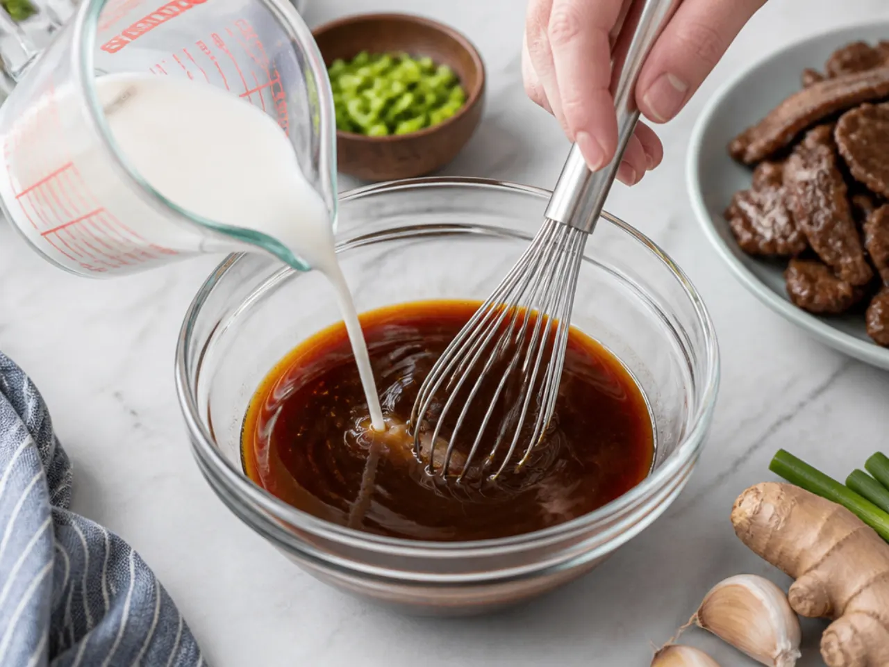 mongolian beef vs takeout — step 6: build the sauce