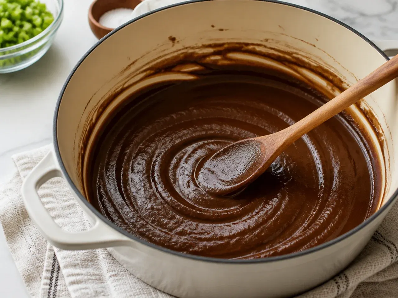 new orleans gumbo — step 2: make the dark roux