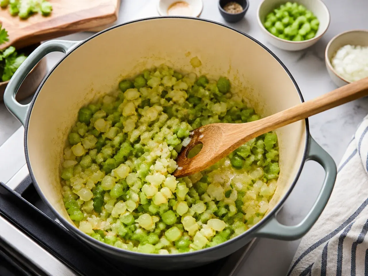 new orleans gumbo — step 3: cook the trinity