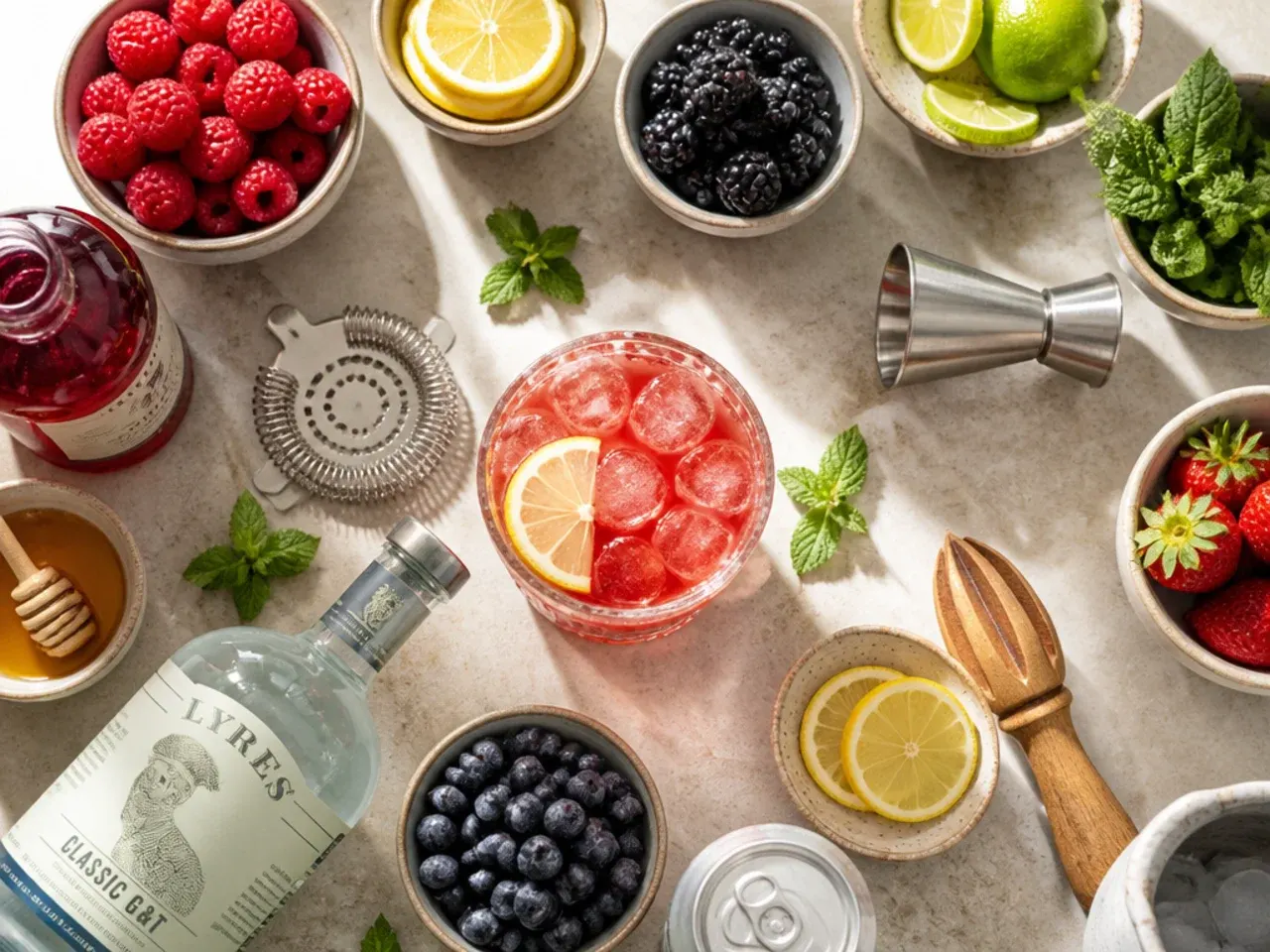 Hands pouring chilled ginger ale into a punch bowl of party drinks