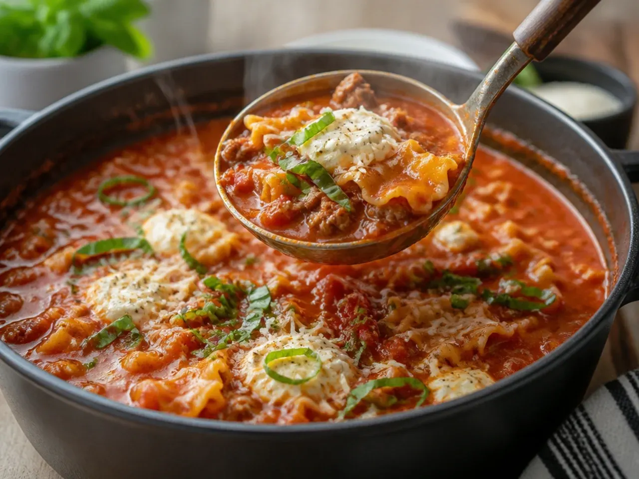 one pot lasagna soup recipe step 7