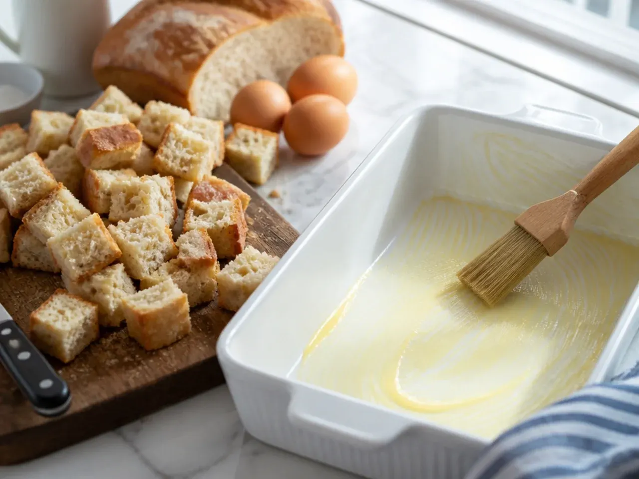 overnight french toast casserole recipe step 1