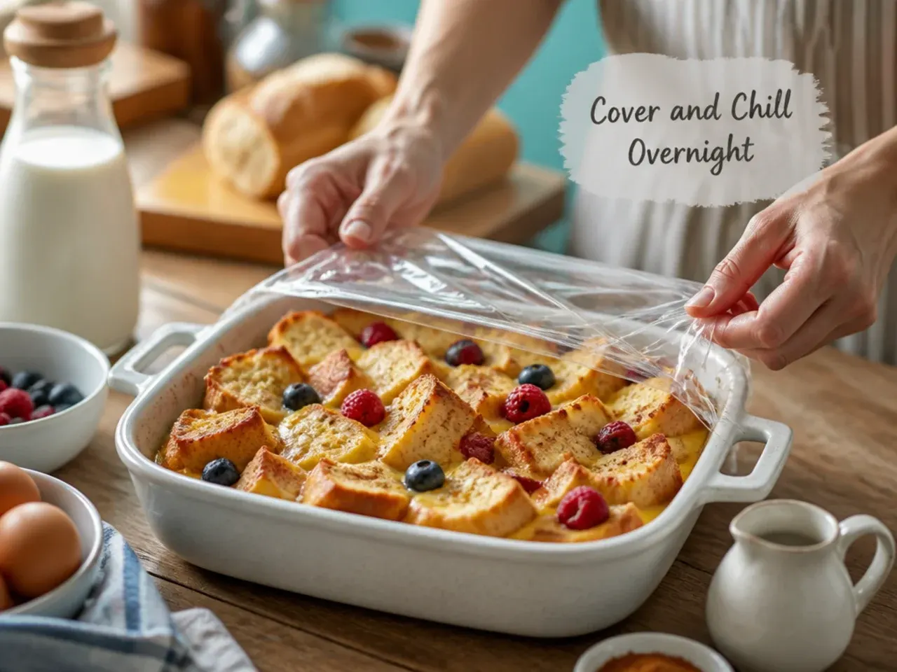 overnight french toast casserole recipe step 4