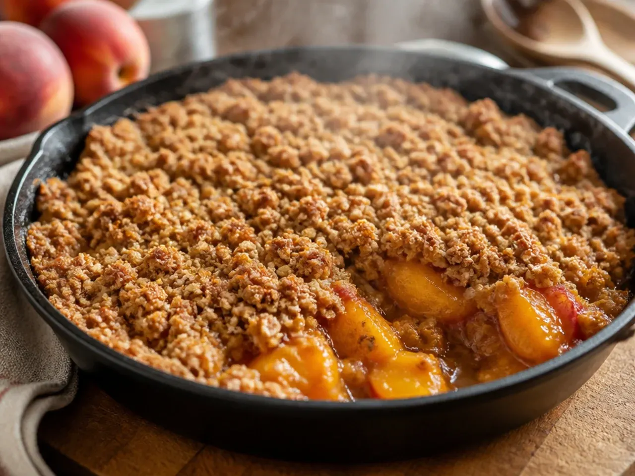 peach cobbler crisp recipe step 17