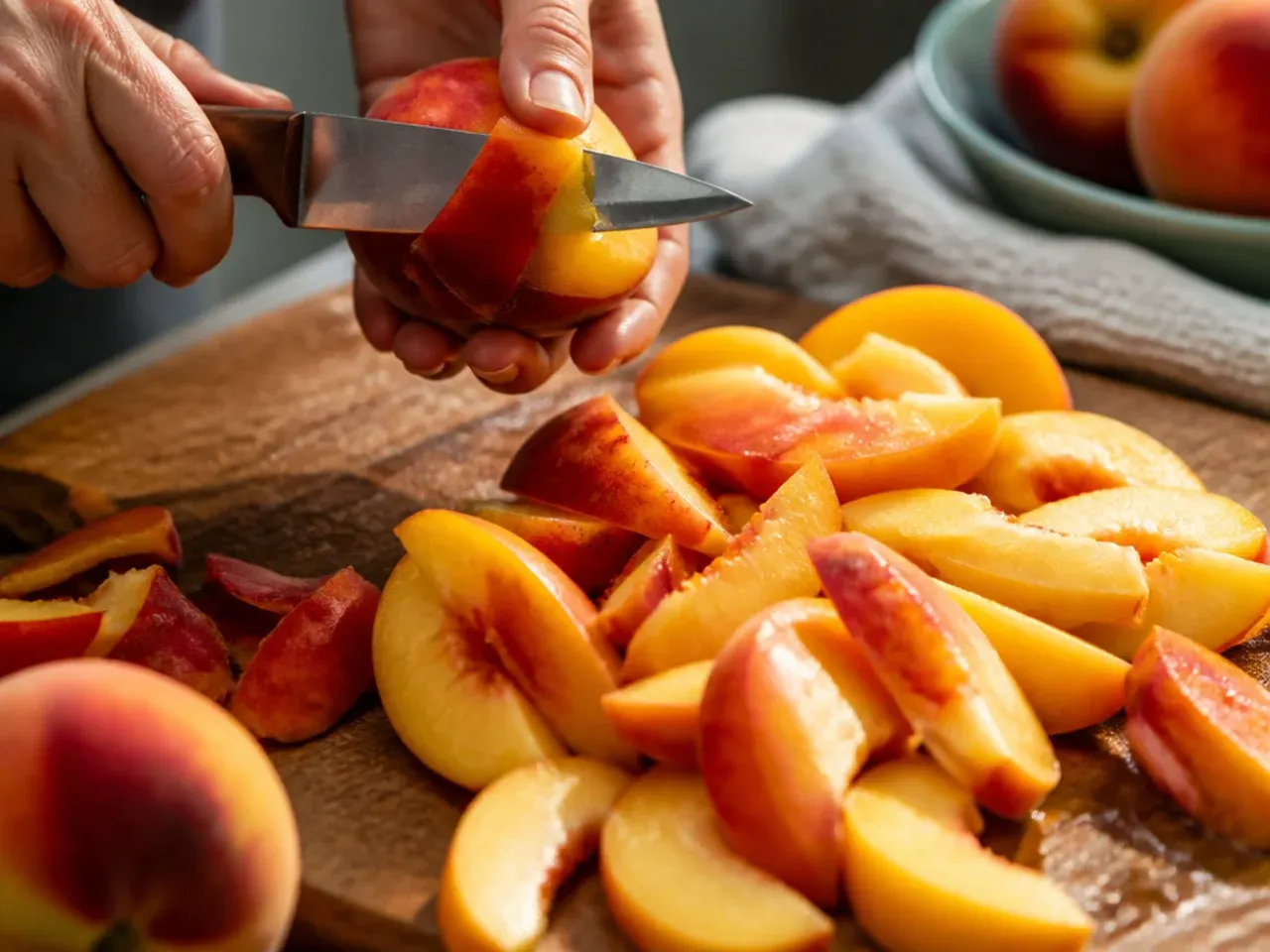 peach crisp recipe with fresh peaches recipe step 1