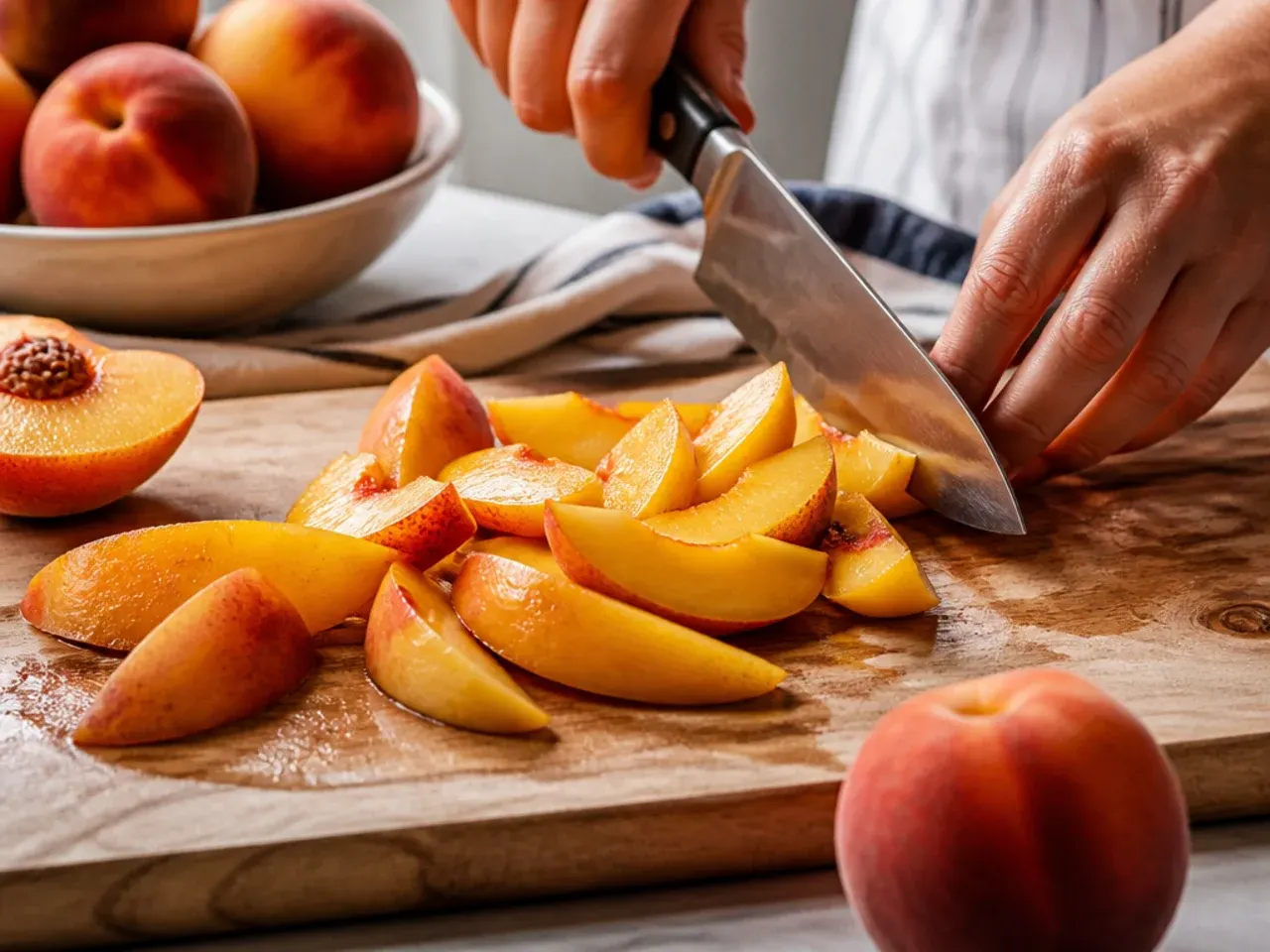 peach crisp recipe recipe step 1