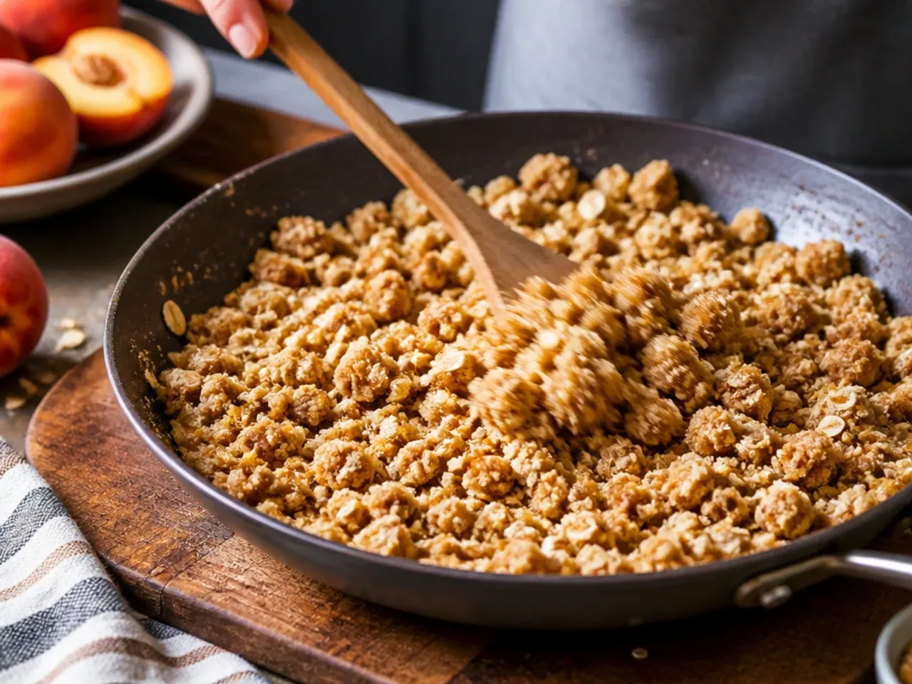 peach crisp recipe recipe step 4