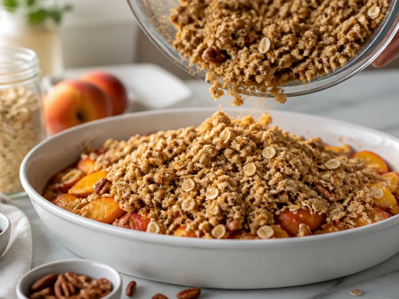 peach crisp recipe recipe step 5