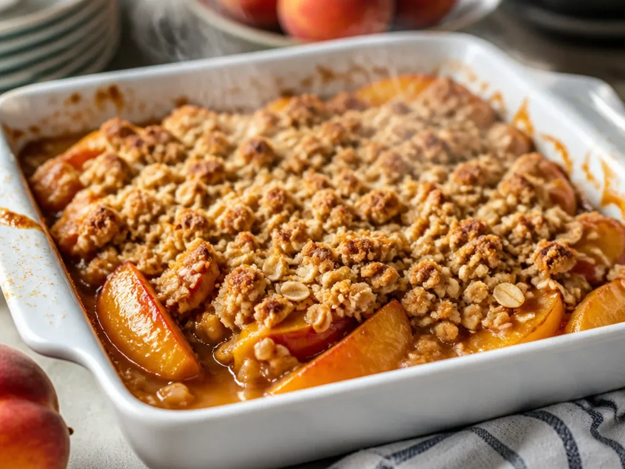 peach crisp recipe recipe step 6