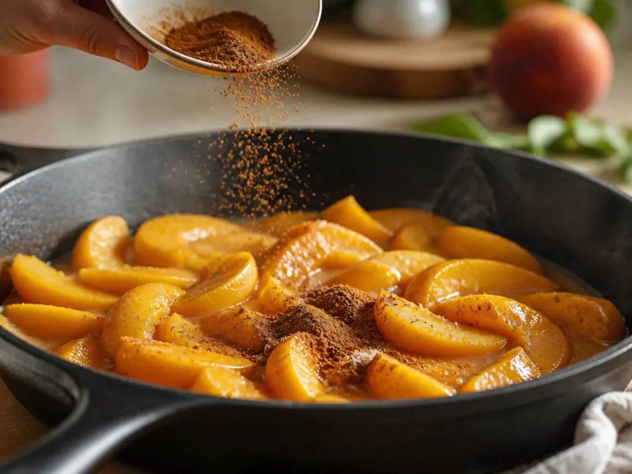 peach crisp with canned peaches recipe step 2