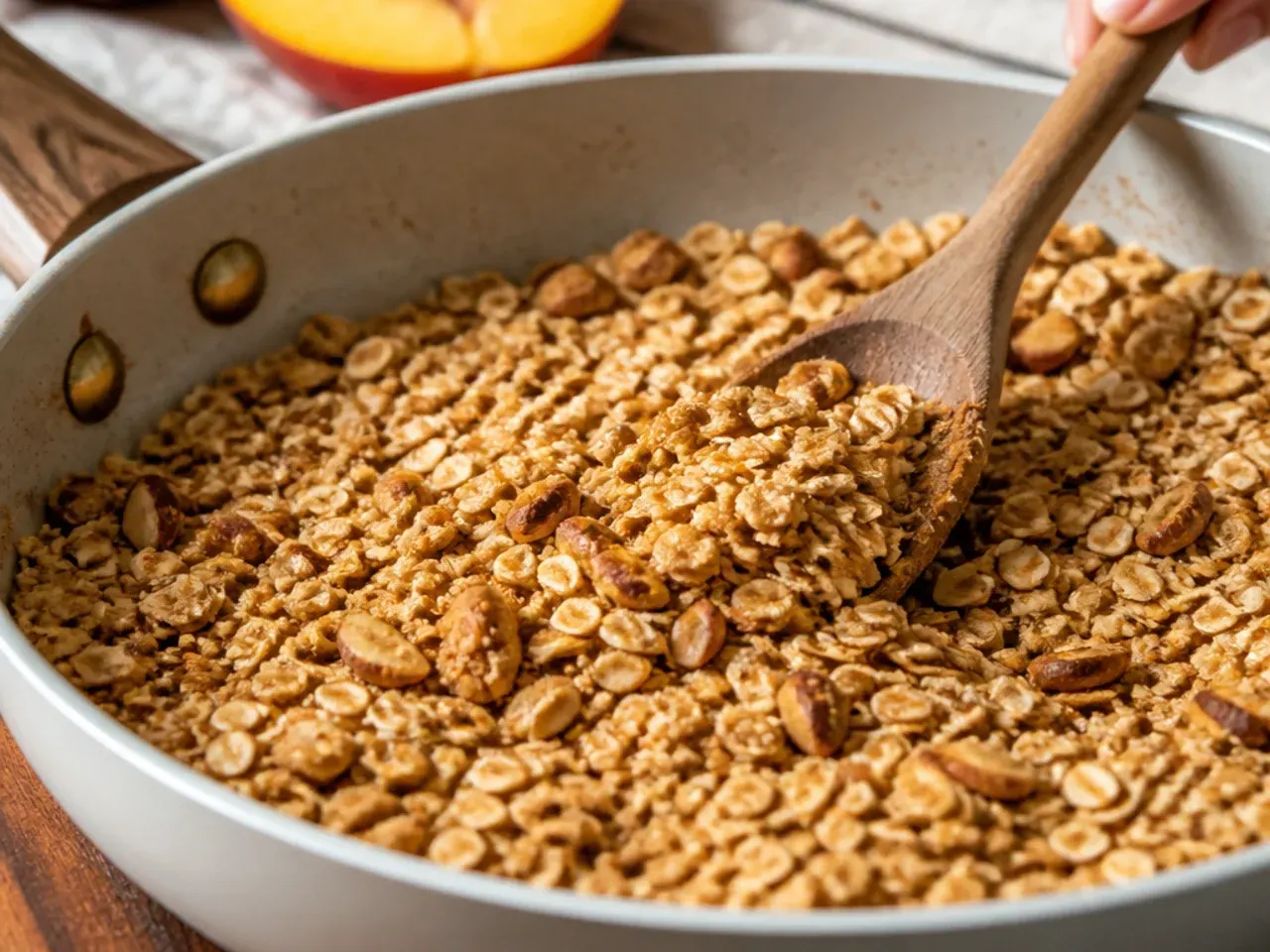 peach oatmeal crisp recipe step 3