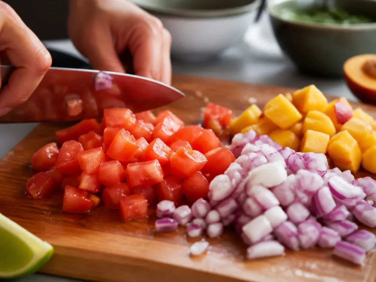 peach salsa recipe recipe step 2