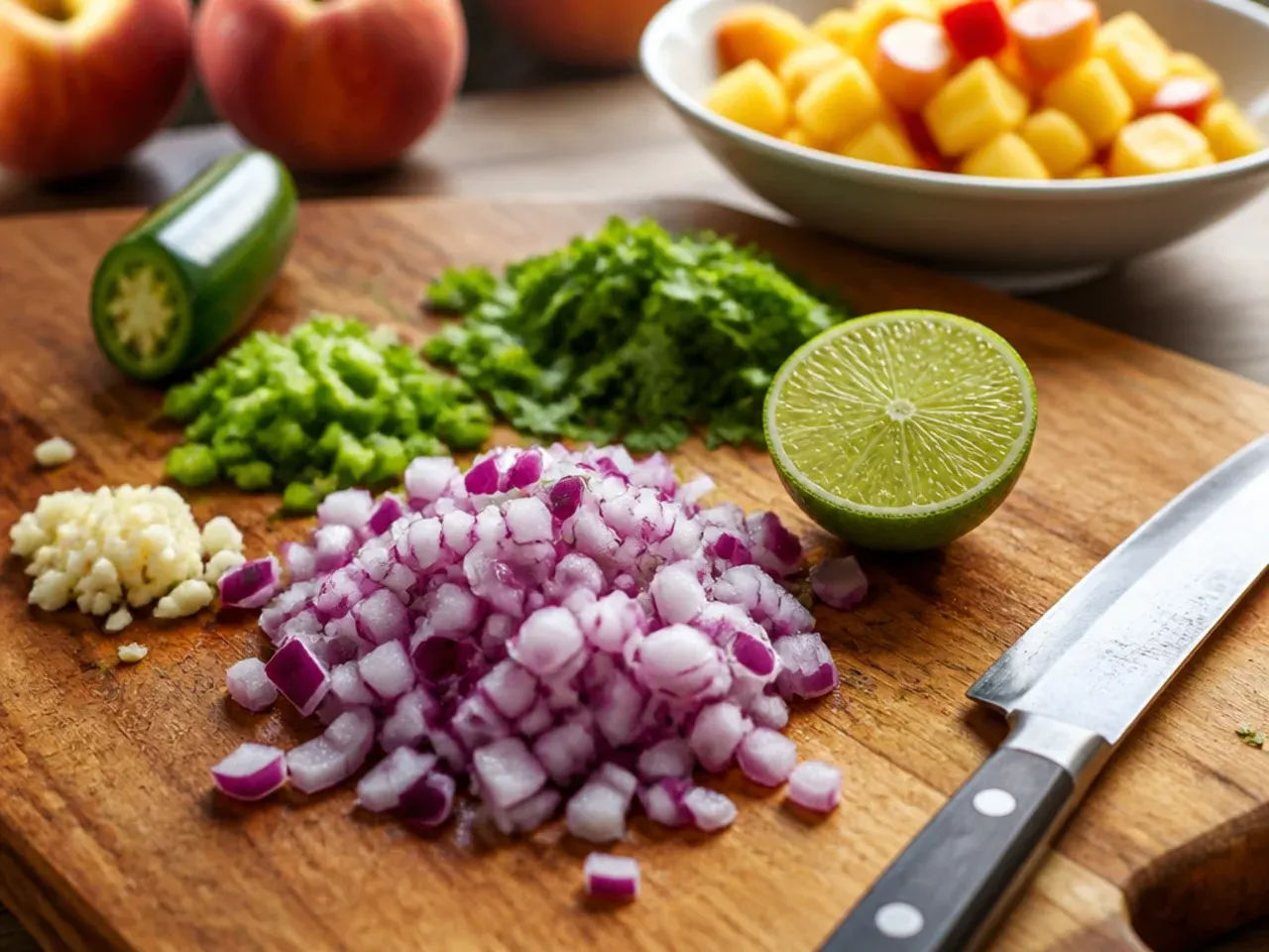 peach salsa recipe recipe step 4
