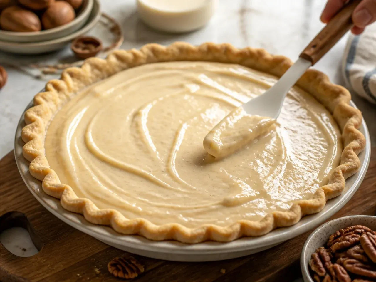 pecan cream pie recipe recipe step 5
