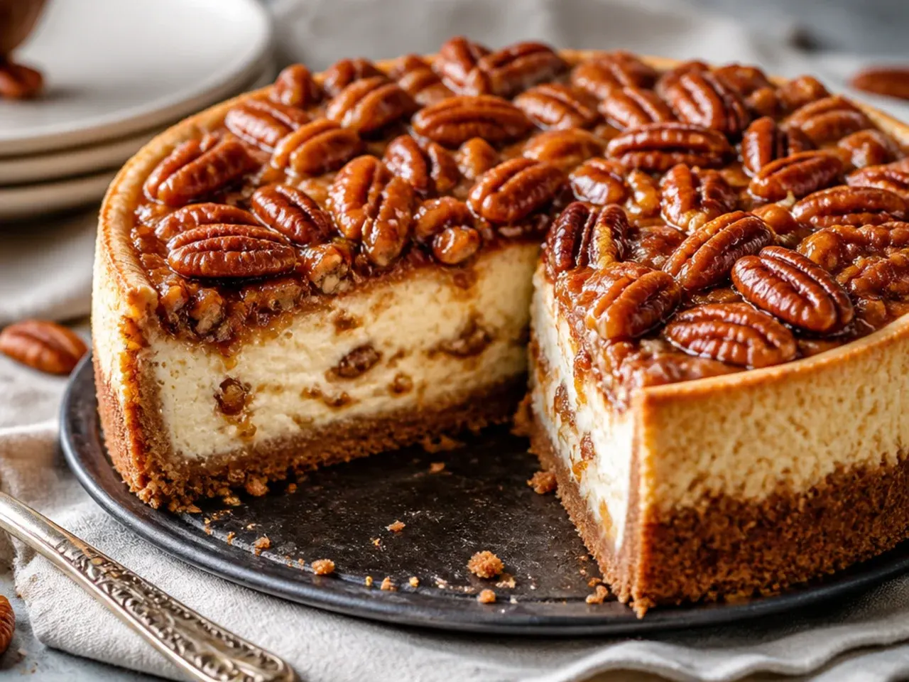 pecan pie cheesecake recipe — why you'll love these