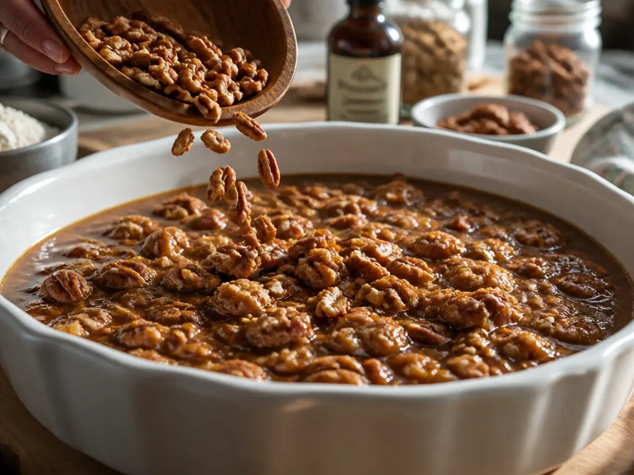 pecan pie cobbler recipe recipe step 4