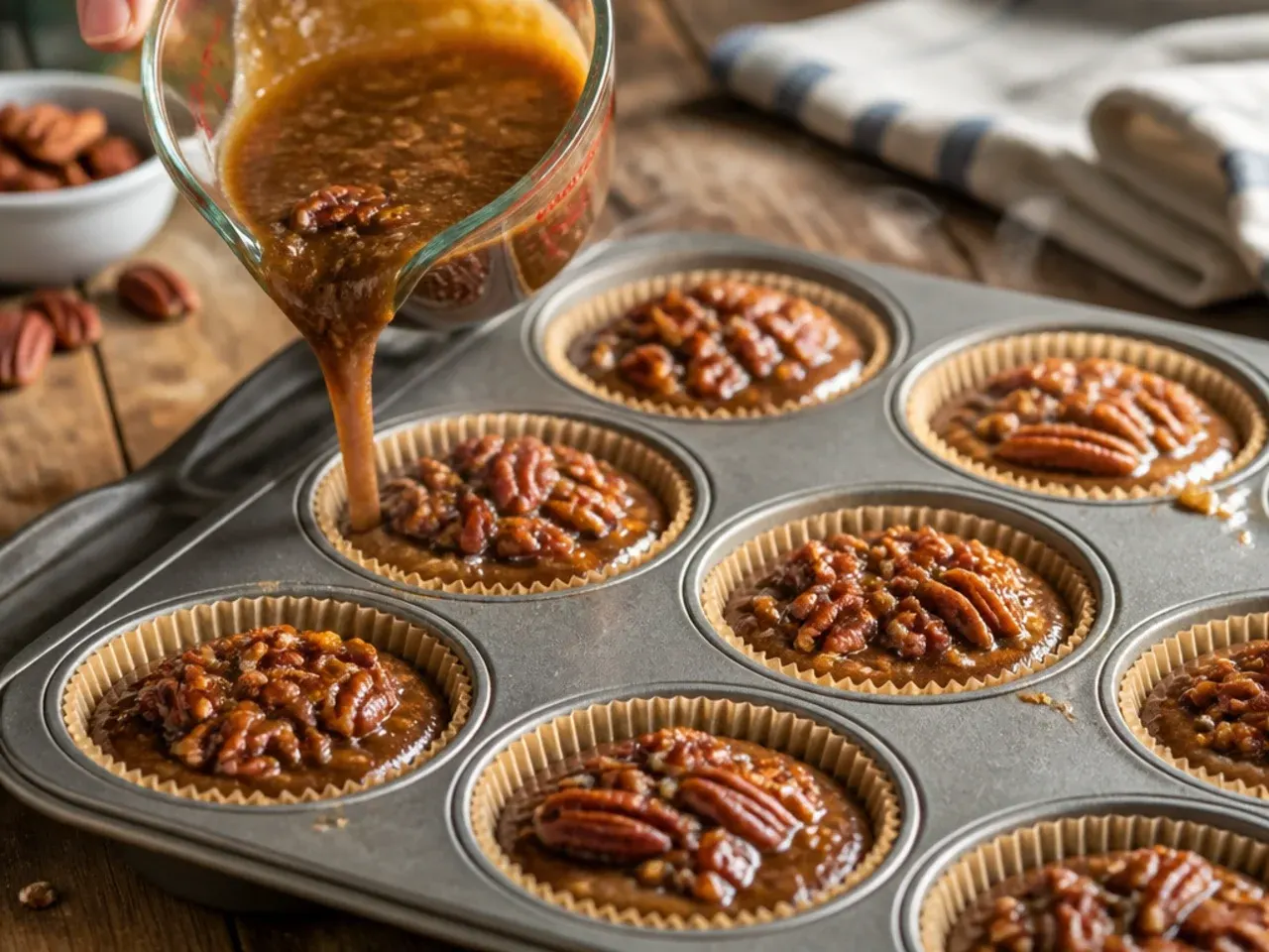 pecan pie muffins recipe recipe step 5