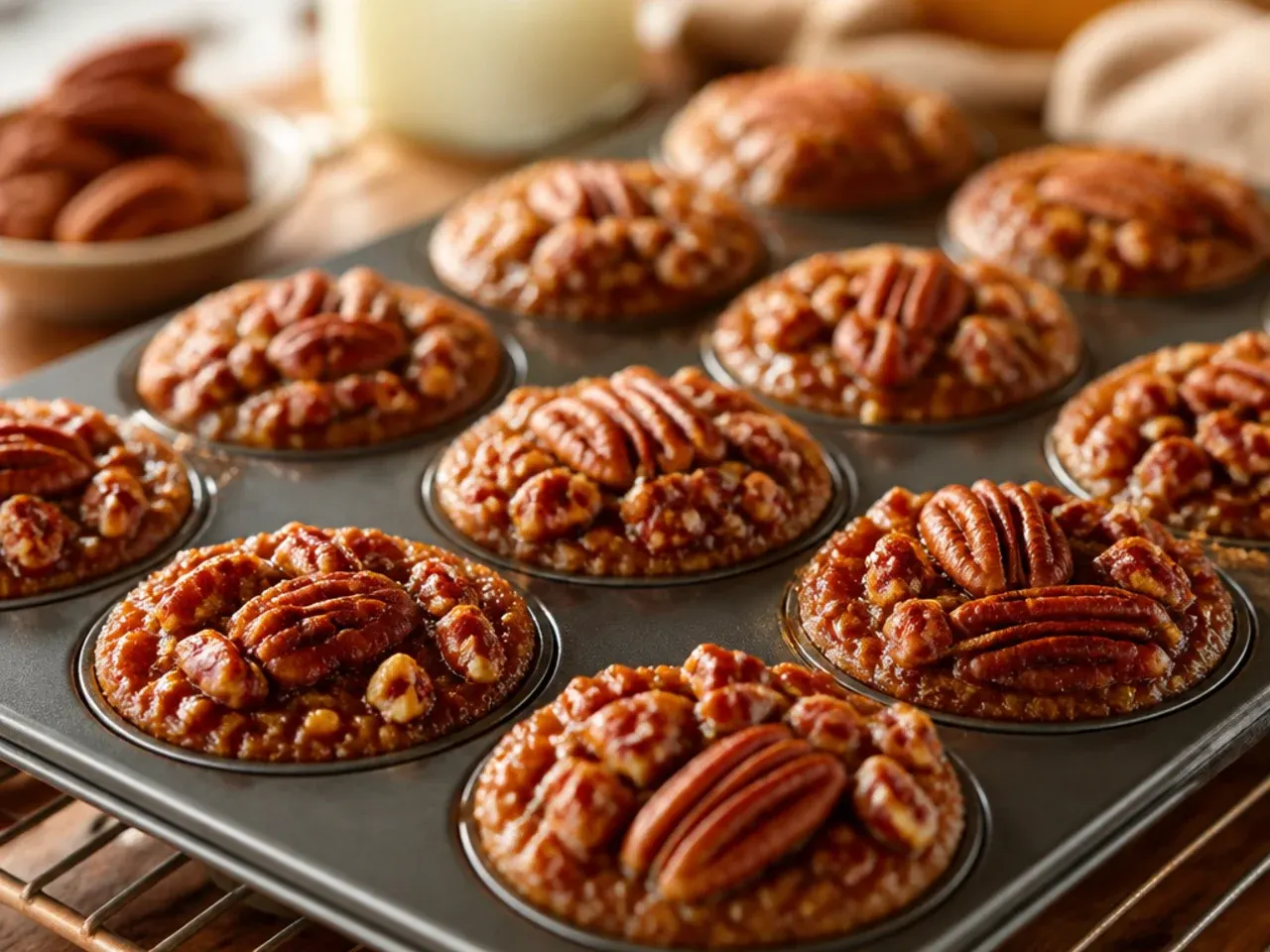 pecan pie muffins recipe recipe step 7