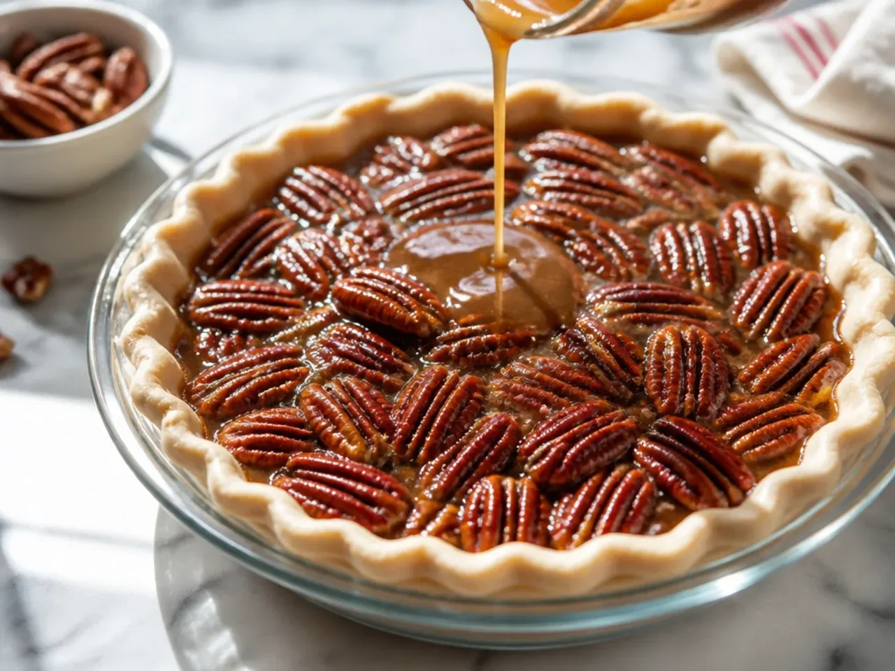 pecan pie recipe without corn syrup recipe step 5