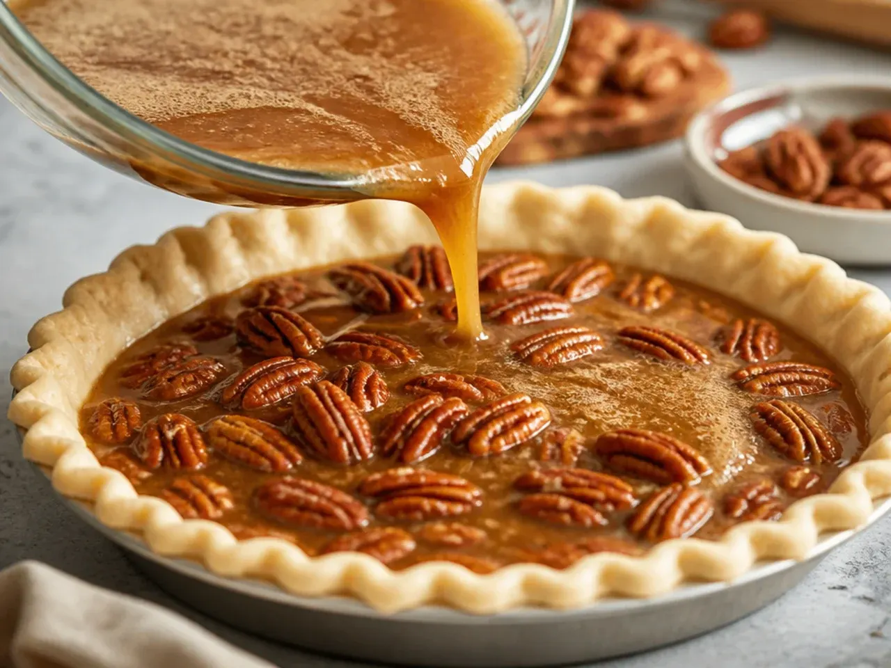 pecan pie recipe recipe step 5