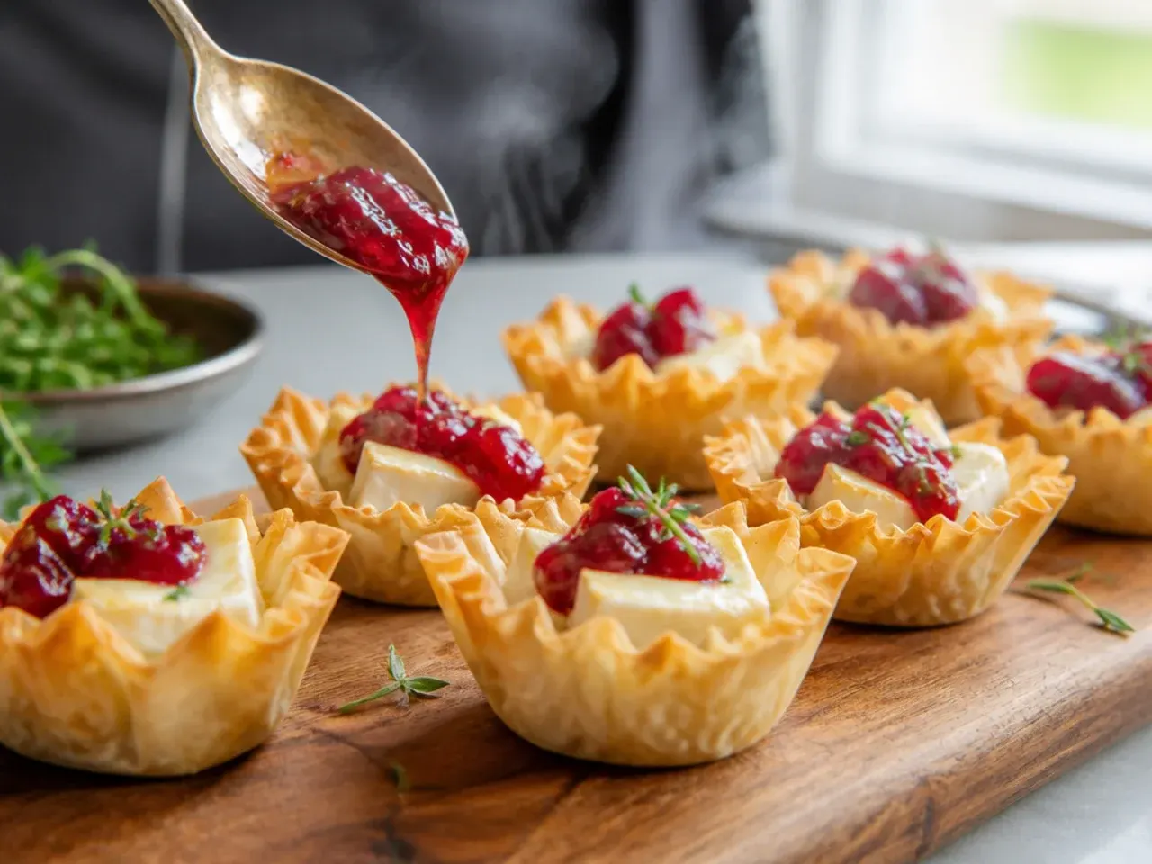 phyllo cup appetizers brie recipe step 4