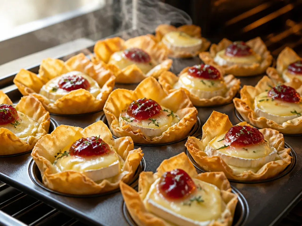 phyllo cup appetizers brie recipe step 5