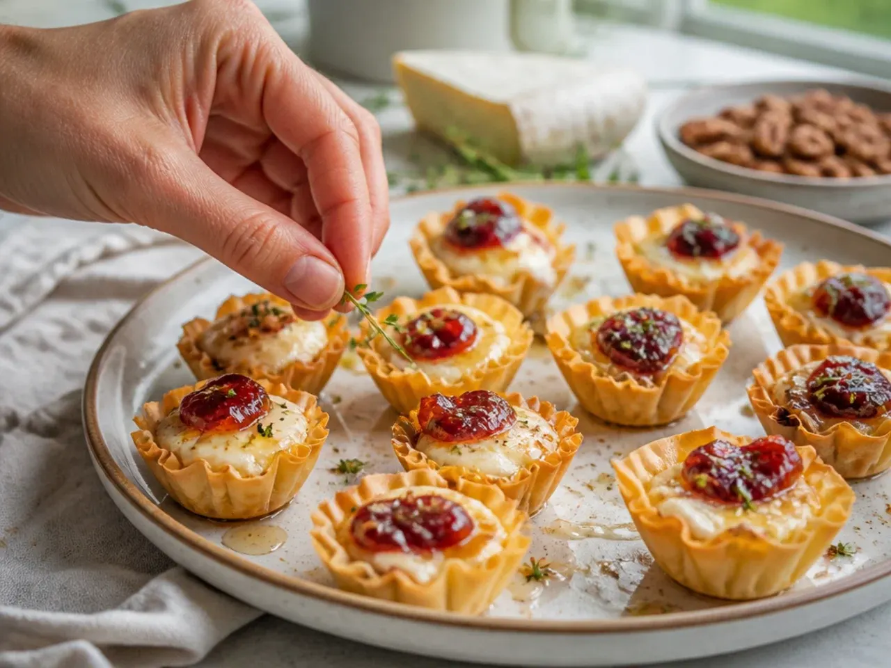 phyllo cup appetizers brie recipe step 7