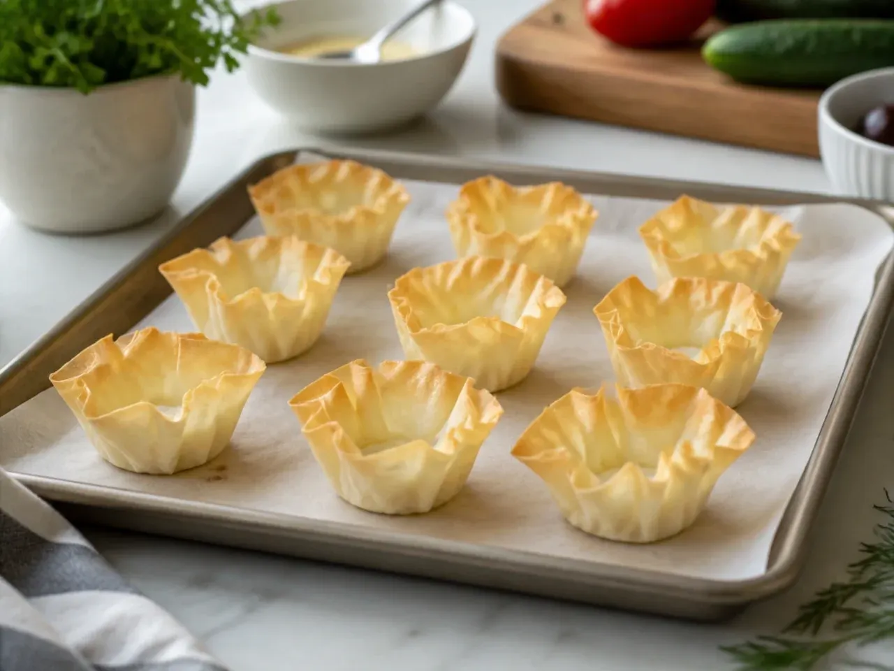 phyllo cup appetizers cold recipe step 2