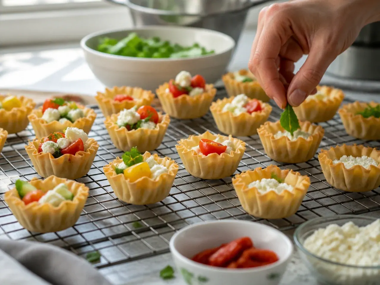 phyllo cup appetizers cold recipe step 4