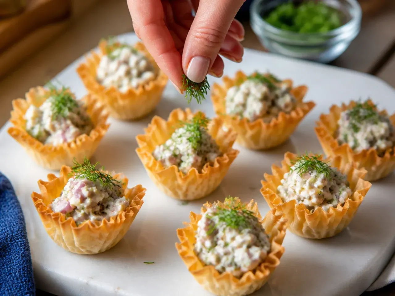 phyllo cup appetizers cold recipe step 7