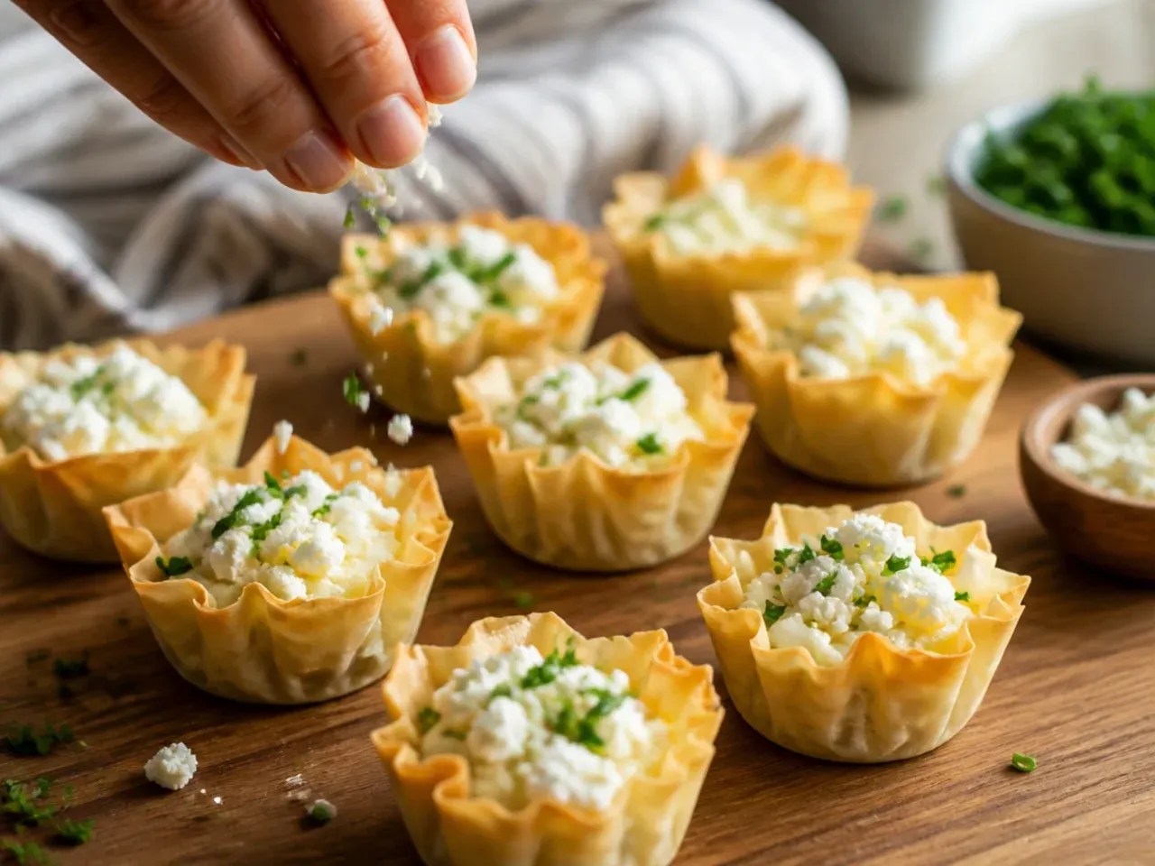 phyllo cup appetizers cream cheese recipe step 3