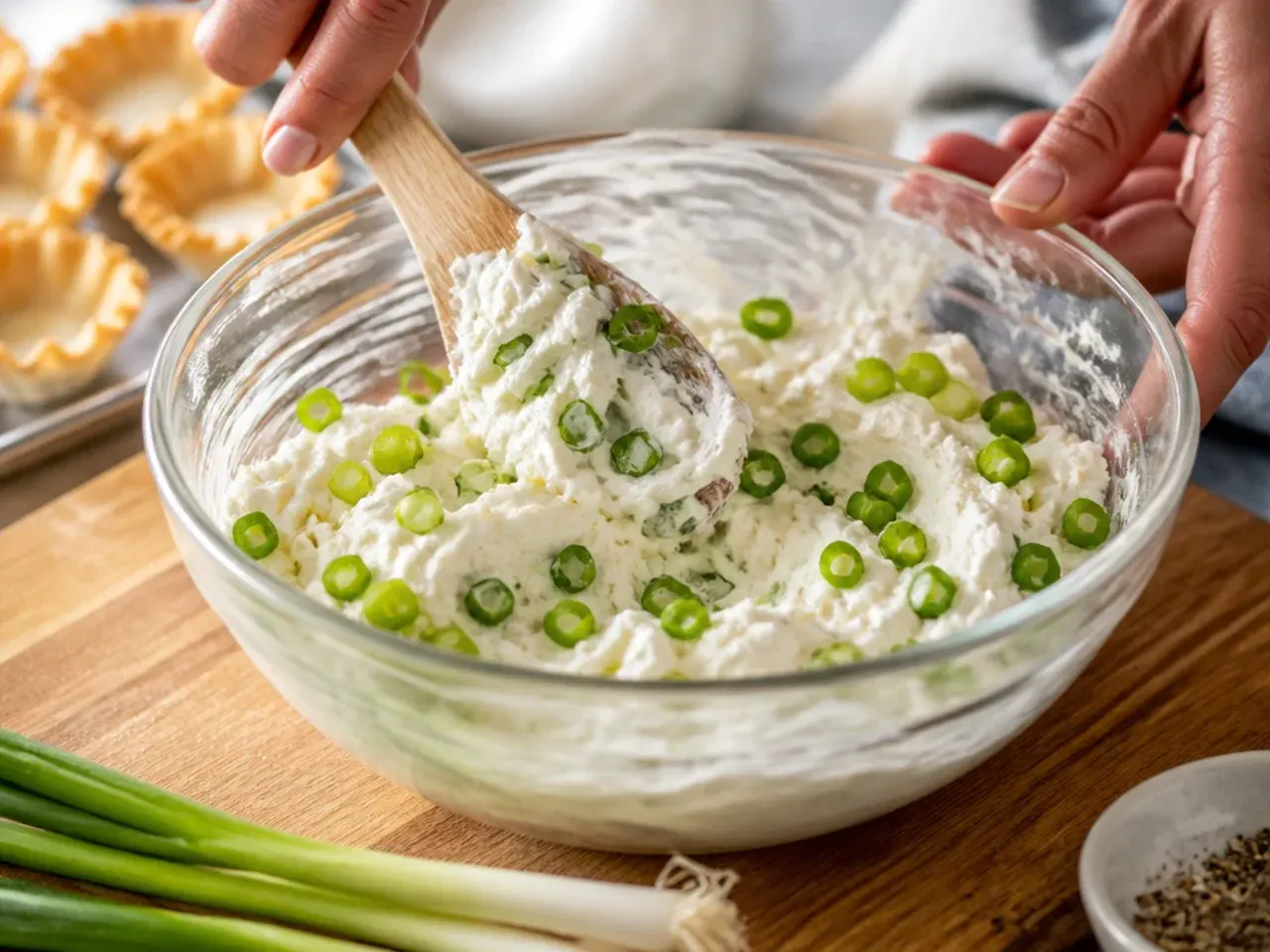 phyllo cup appetizers cream cheese recipe step 4