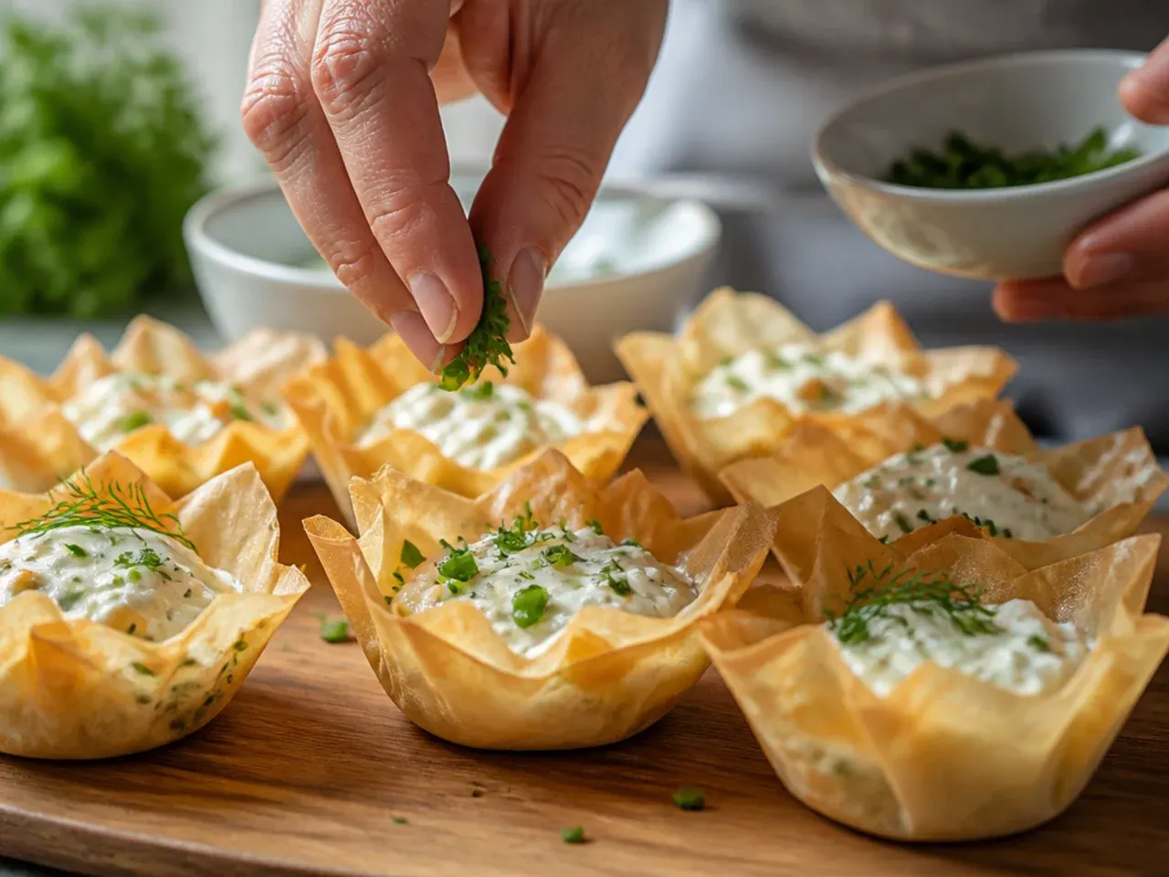 phyllo cup appetizers cream cheese recipe step 7