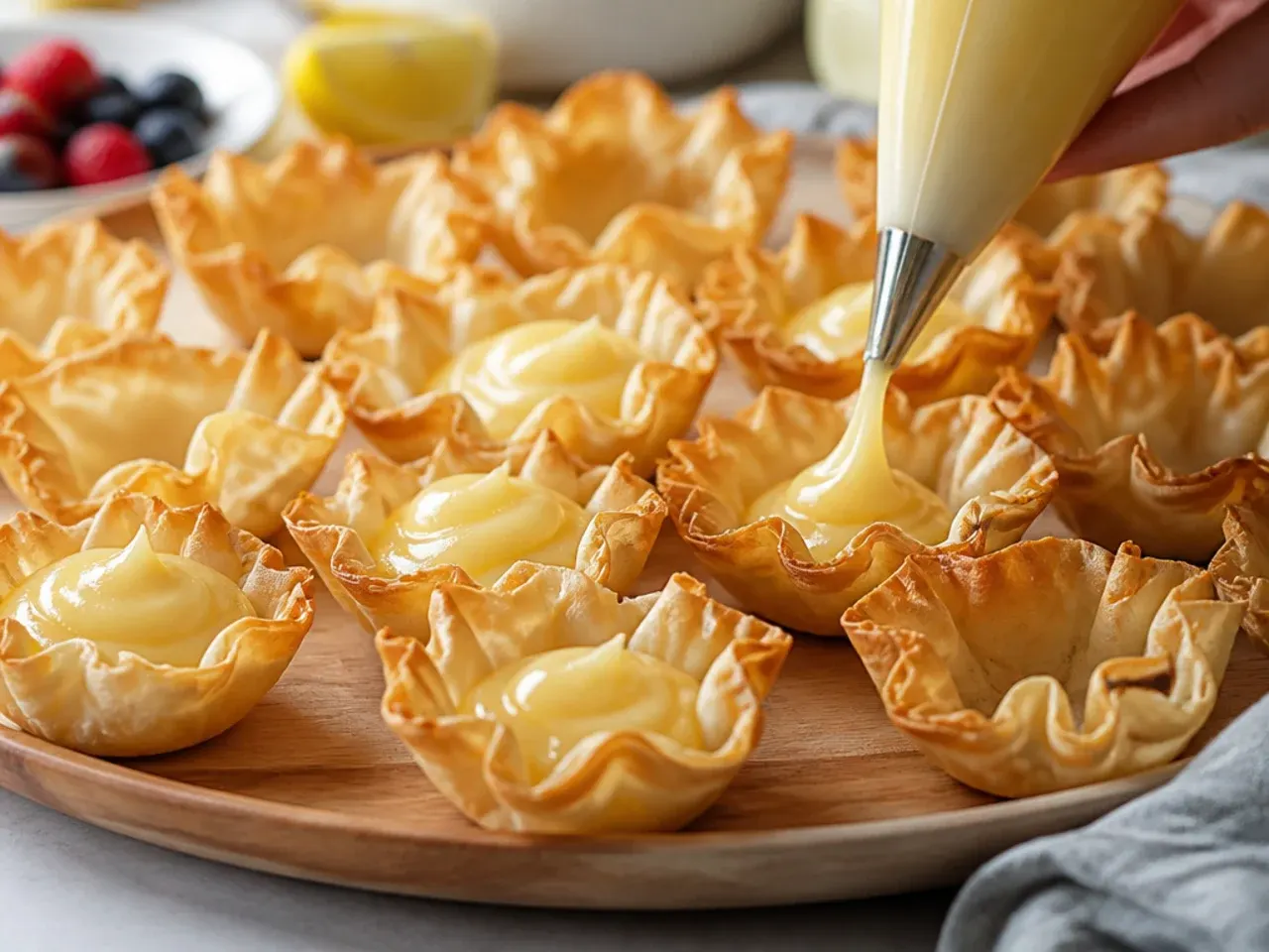 phyllo cup appetizers desserts recipe step 4