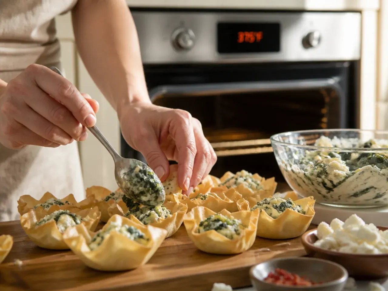 phyllo cup appetizers easy recipe step 1