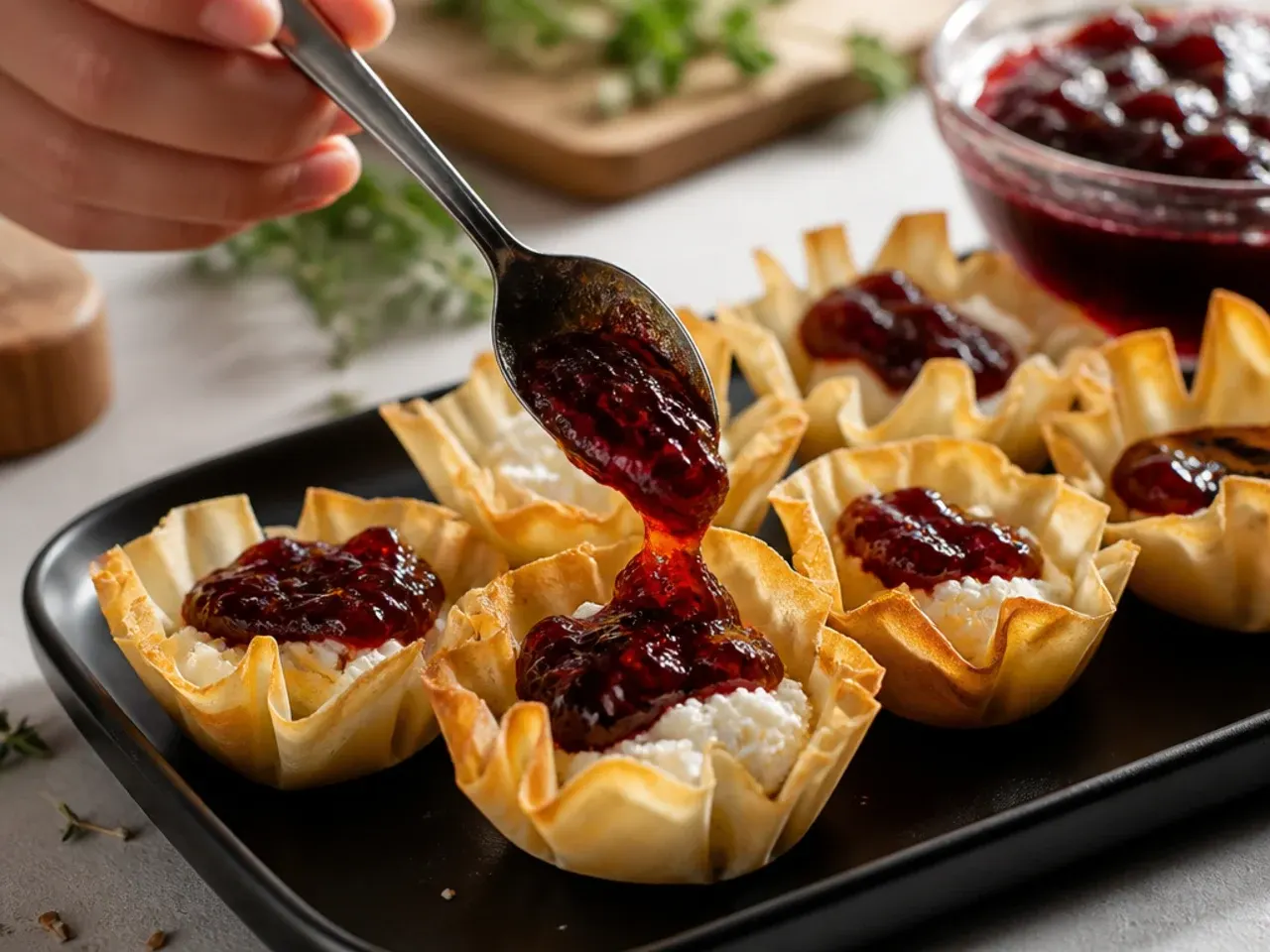 phyllo cup appetizers easy recipe step 4