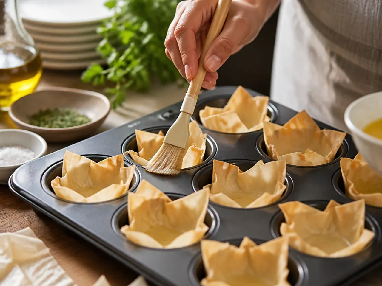phyllo cup appetizers savory recipe step 2