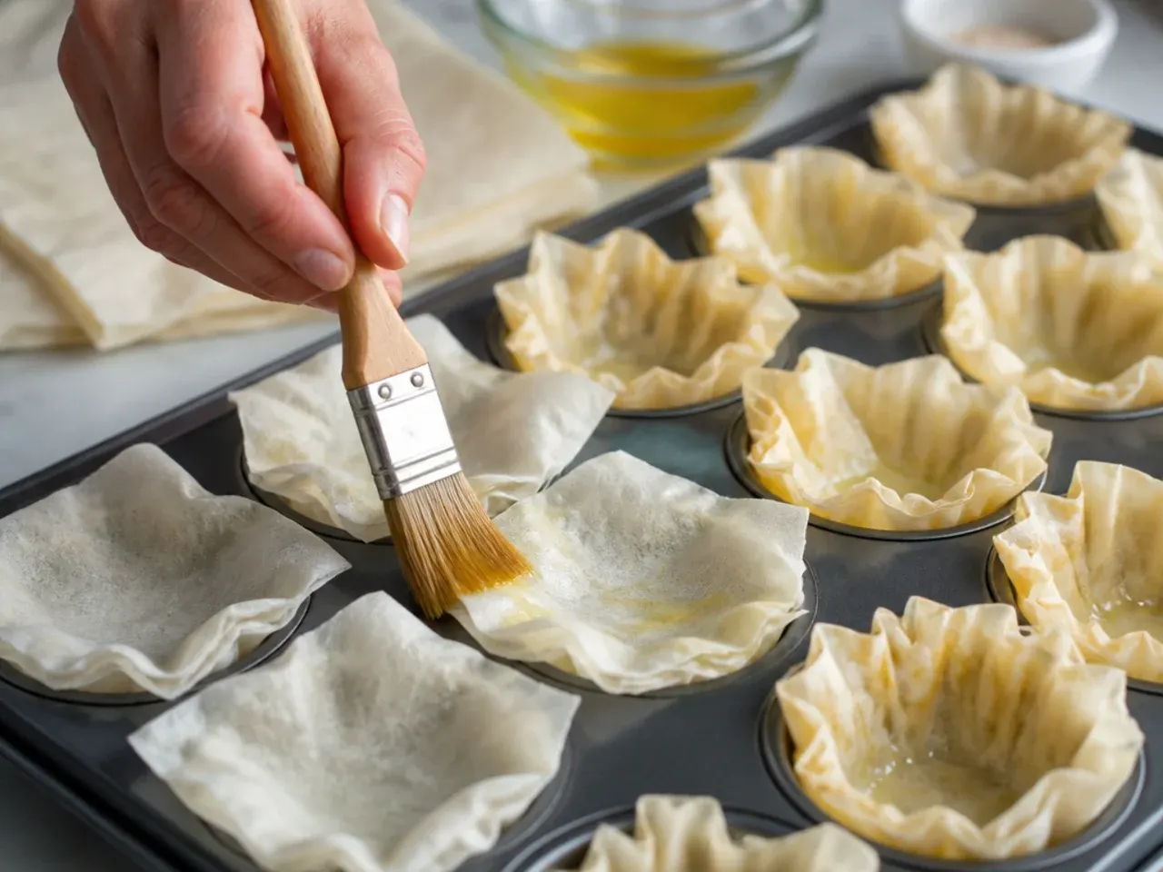 phyllo cup appetizers savory recipe step 6