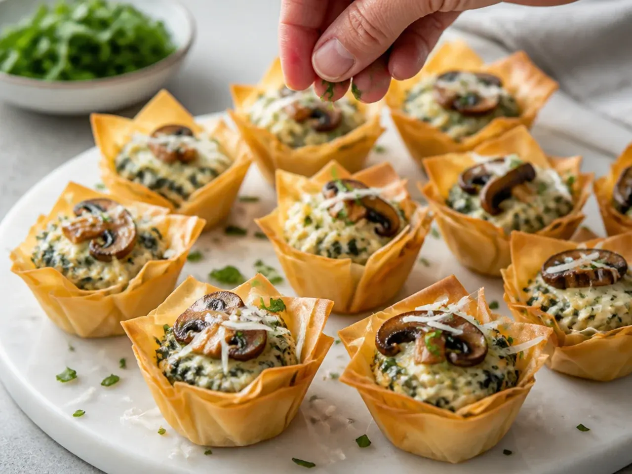 phyllo cup appetizers savory recipe step 18