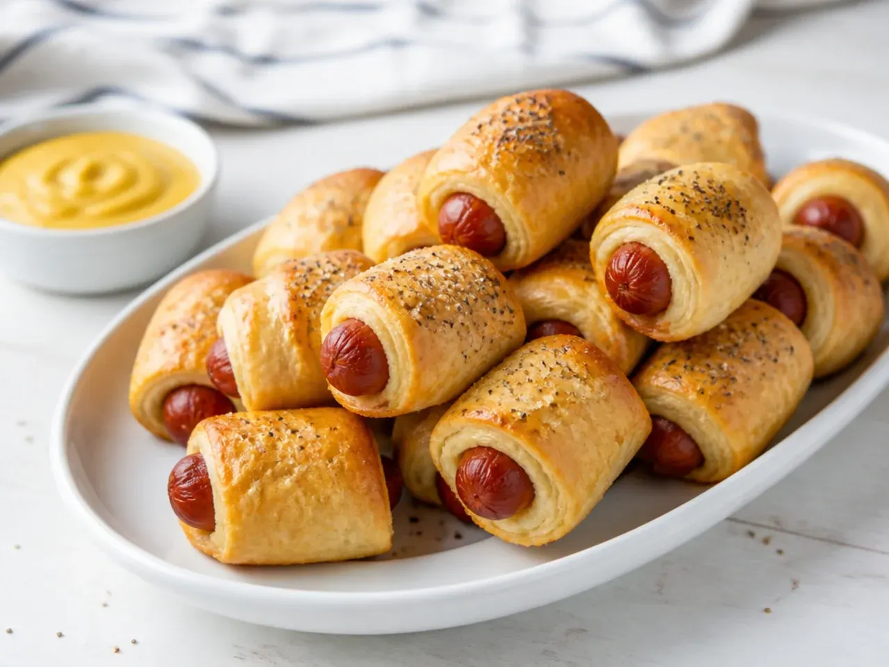 Pro tips for making crispy pigs in a blanket party appetizers