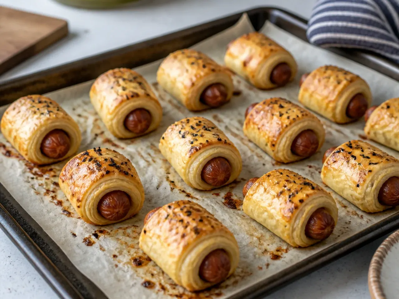pigs in a blanket vs sausage rolls — step 5: roast until crisp